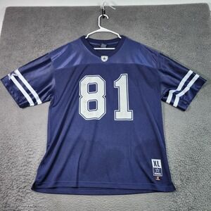 Dallas Cowboys Football Jersey Mens XL Blue NFL Owens 81 Cowboys Authentic